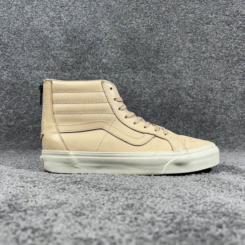 Vans Sk8-Hi Reissue Zip Women’s Size 9 Veggie Tan Athletic Skate Shoes Used